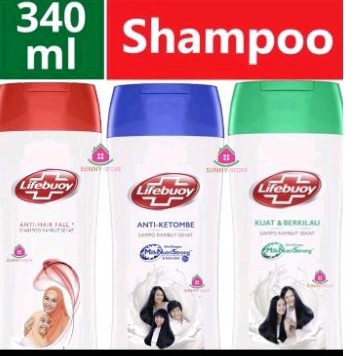LIFEBUOY Shampoo Anti Ketombe Anti Rontok Berkilau 340ML