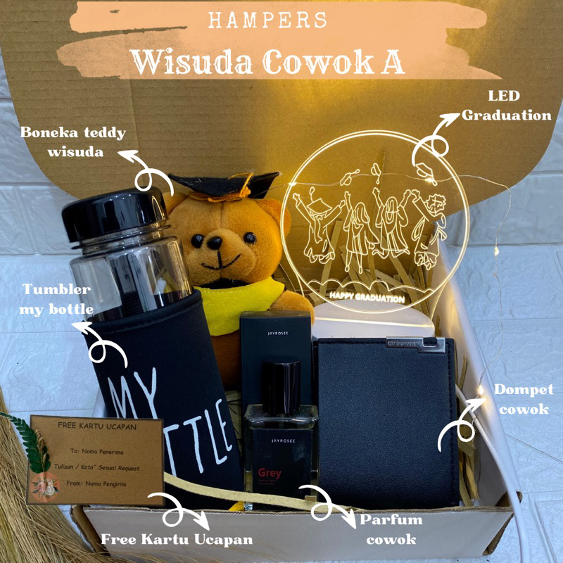 KADK WISUDA COWOK HAMPERS WISUDA COWOK KADO COWOK WISUDA HADIAH WISUDA HADIAH GRADUATION HAPPY GRADU