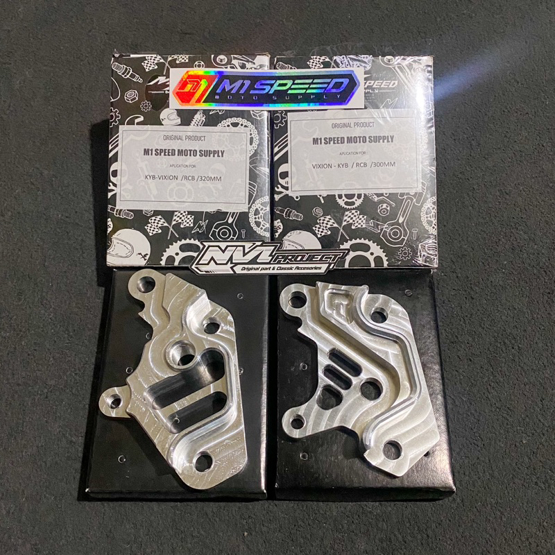 Breket kaliper RCB nissin samurai 2p kaliper standart ninja tiger megapro pnp shock kyb vixion old n