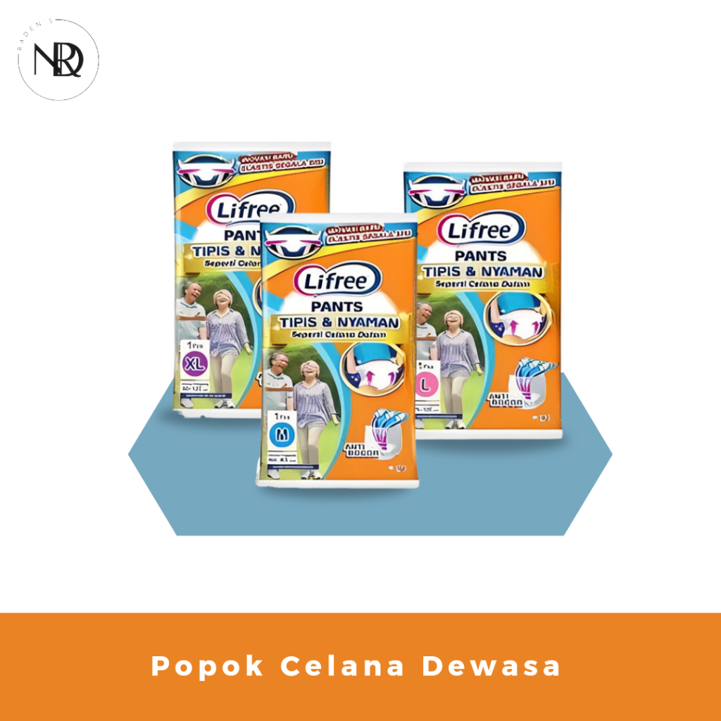 Lifree M L XL Popok Celana Dewasa Sachet - Popok Lansia