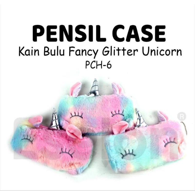 

[AJS] Tempat Pensil Bulu Unicorn Resleting/Case Pencil Sekolah Boneka Lucu