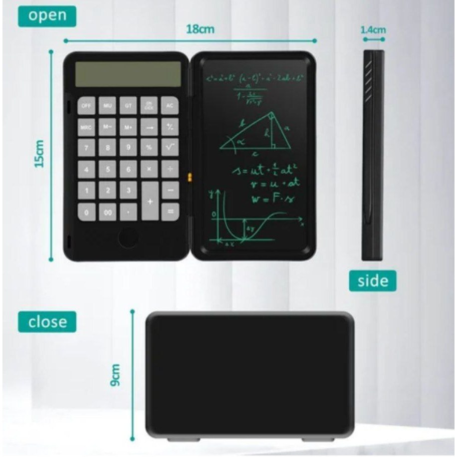 

Kalkulator Foldable Digital Drawing Pad Calculator with stylus