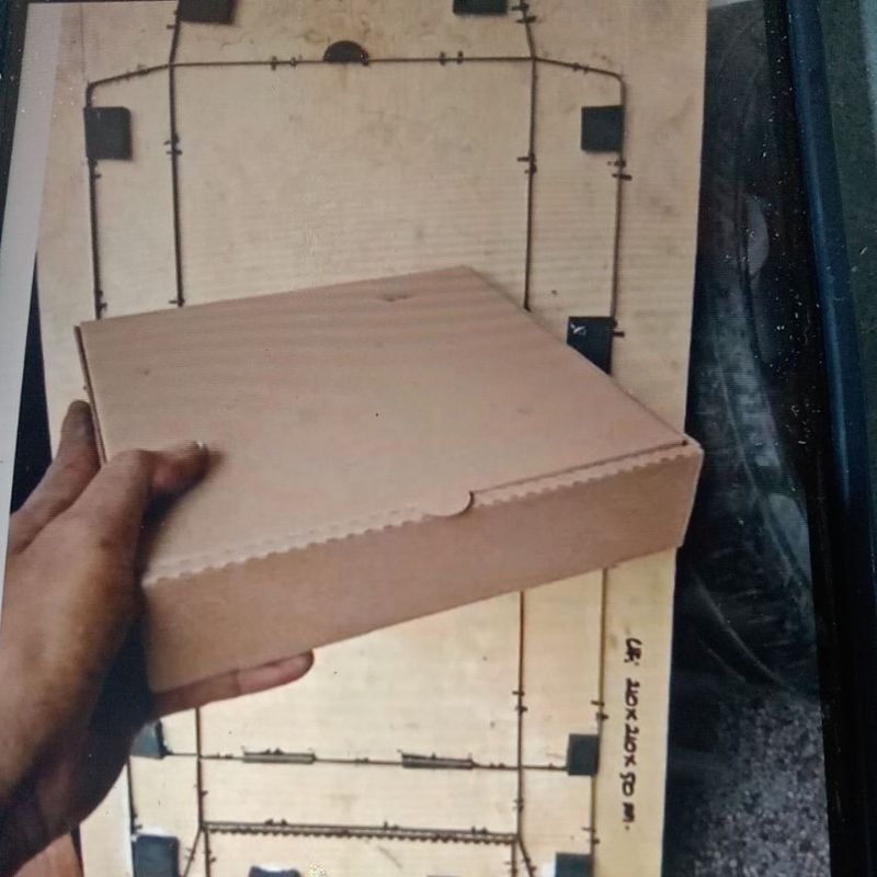 

pisaupond diecutt kardus model kemasan pizza uk21x21x5cm