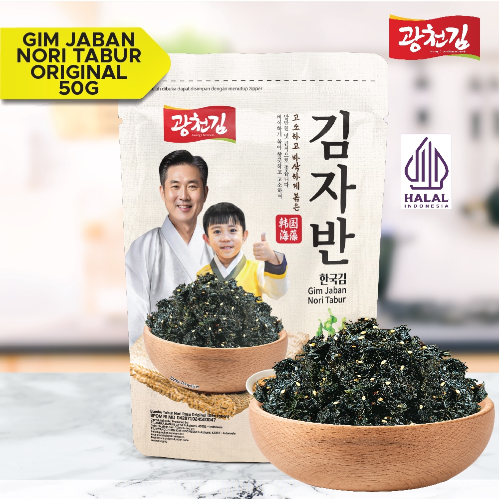 

Gim Jaban Nori Tabur Rumput Laut Panggang 50g