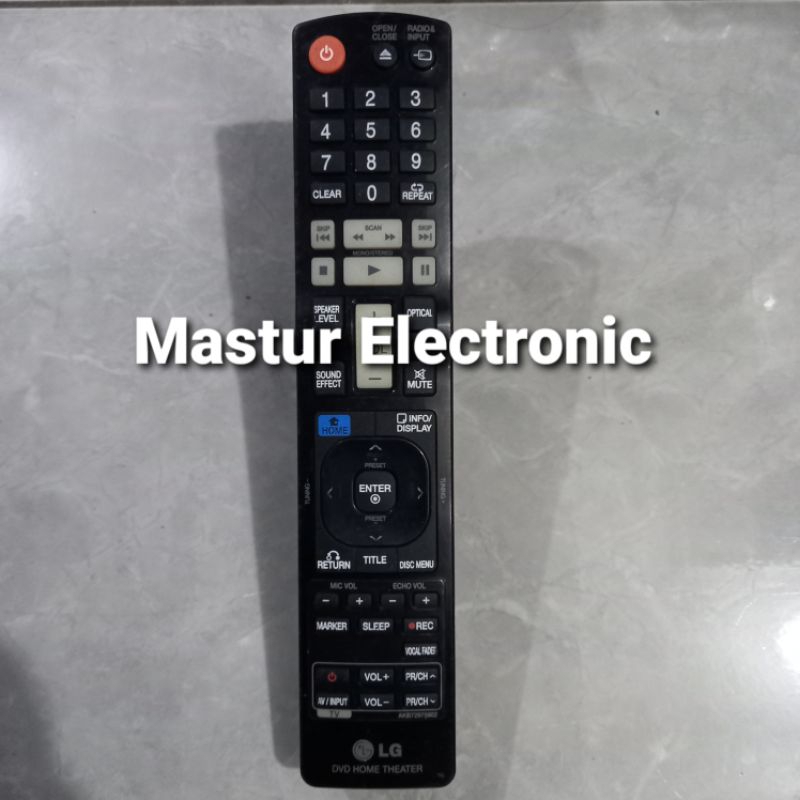 REMOTE REMOT DVD HOME THEATER LG AKB72975902 ORIGINAL