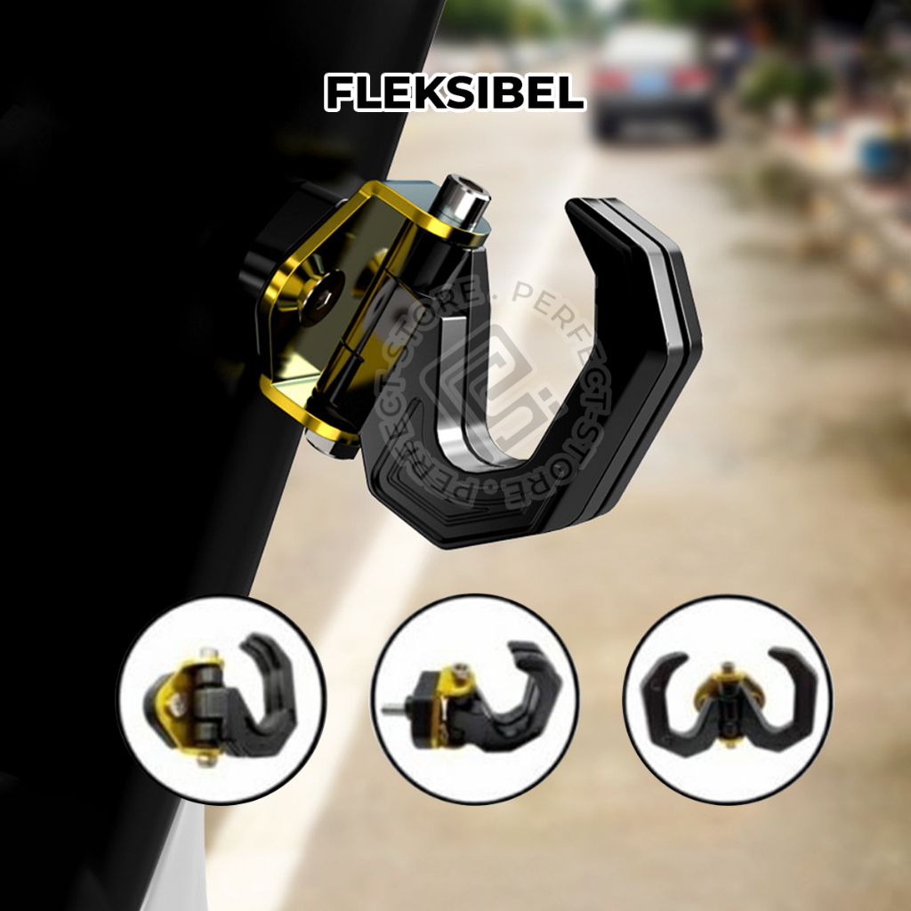 Gantungan Barang Motor RT-3650 Model Cakar Tempat Cantolan Tas Helm Plastik Belanjaan Serbaguna