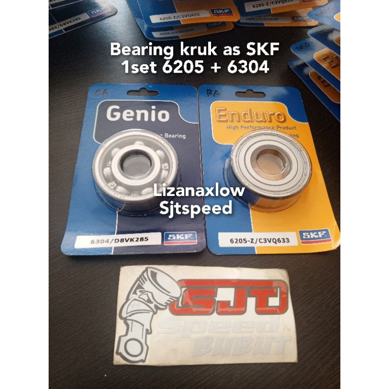 bearing kruk as skf 1set 6205-Z skf enduro + 6304 skf genio SKF original