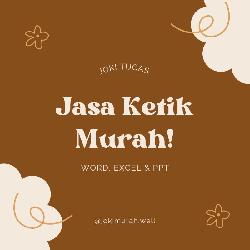 JASA KETIK WORD, EXCEL, PPT MURAH