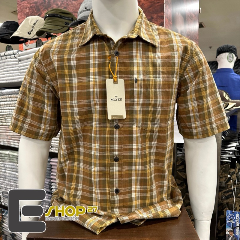 kemeja pria brand Mgee - ALTO C126 Brown