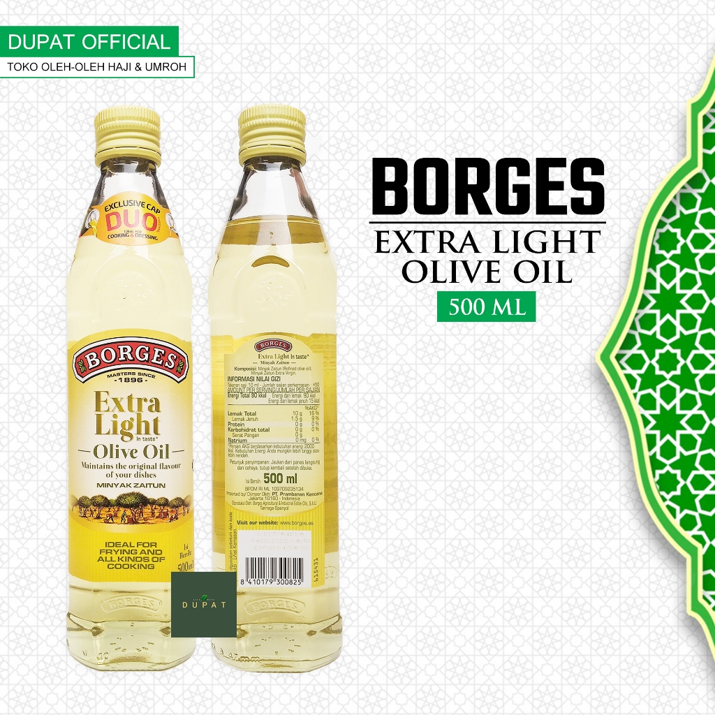 

BORGES EXTRA LIGHT OLIVE OIL / MINYAK ZAITUN 500 ml