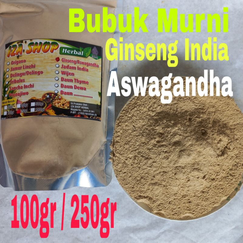 

Bubuk Murni Ginseng India/Aswagandha 250gr