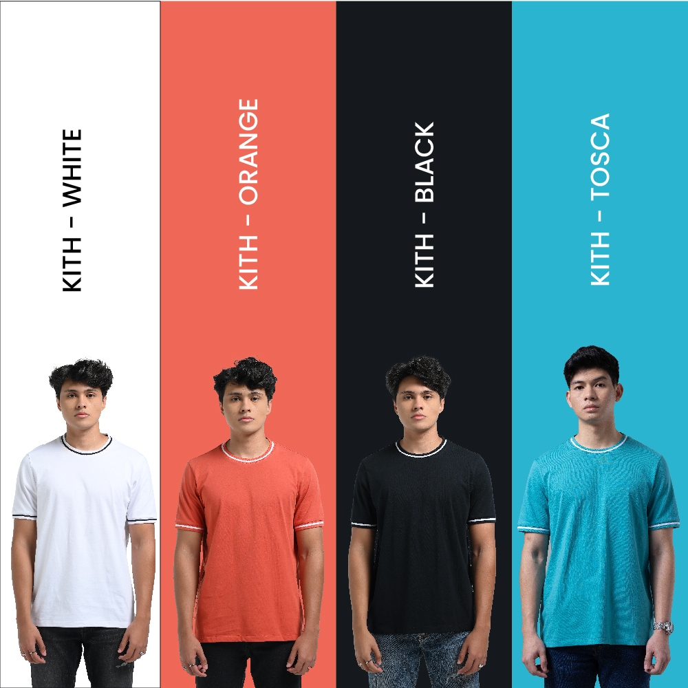 MANZONE Kaos Pria Lengan Pendek KITH Colour Series