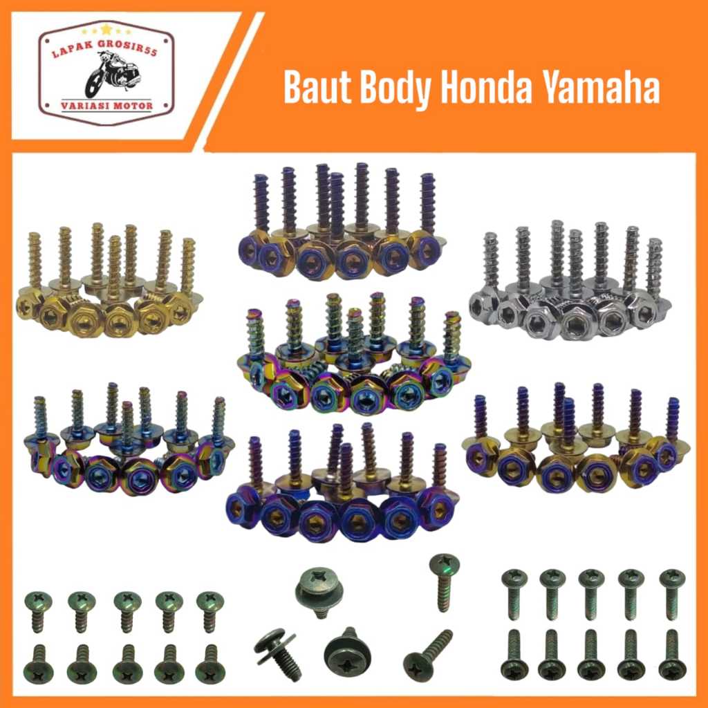 Baut probolt body baut body probolt honda beat-vario-scoopy-supra-karisma-nmax-CBR-dll