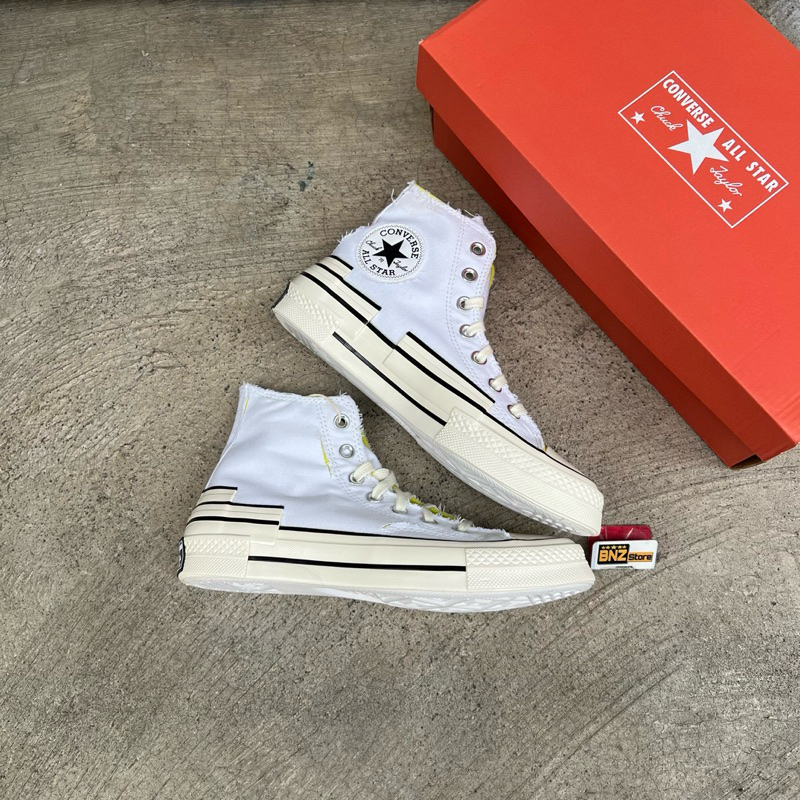 Converse Chuck 70 Hi Hacked Heel White Laser Lemon Egret