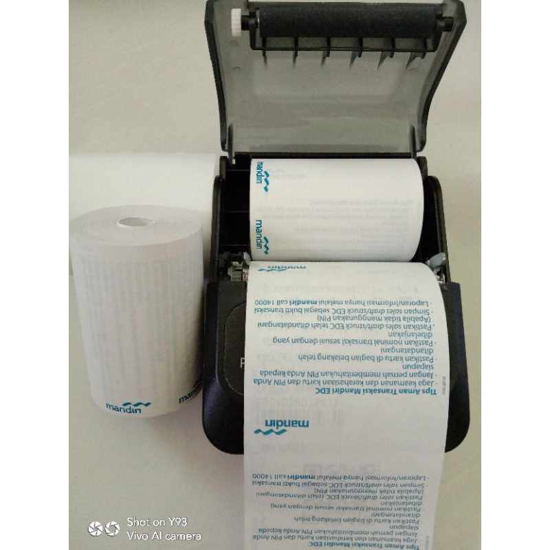 

Kertas Struk thermal Bank Mandiri ukuran 57X37 mm