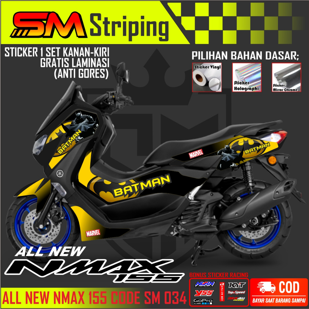 STRIPING NMAX NEW / STRIPING ALL NEW NMAX / VARIASI NMAX 2020 2021 SM 034