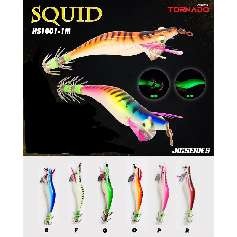 Umpan Cumi Udang Tornado Squid jig series