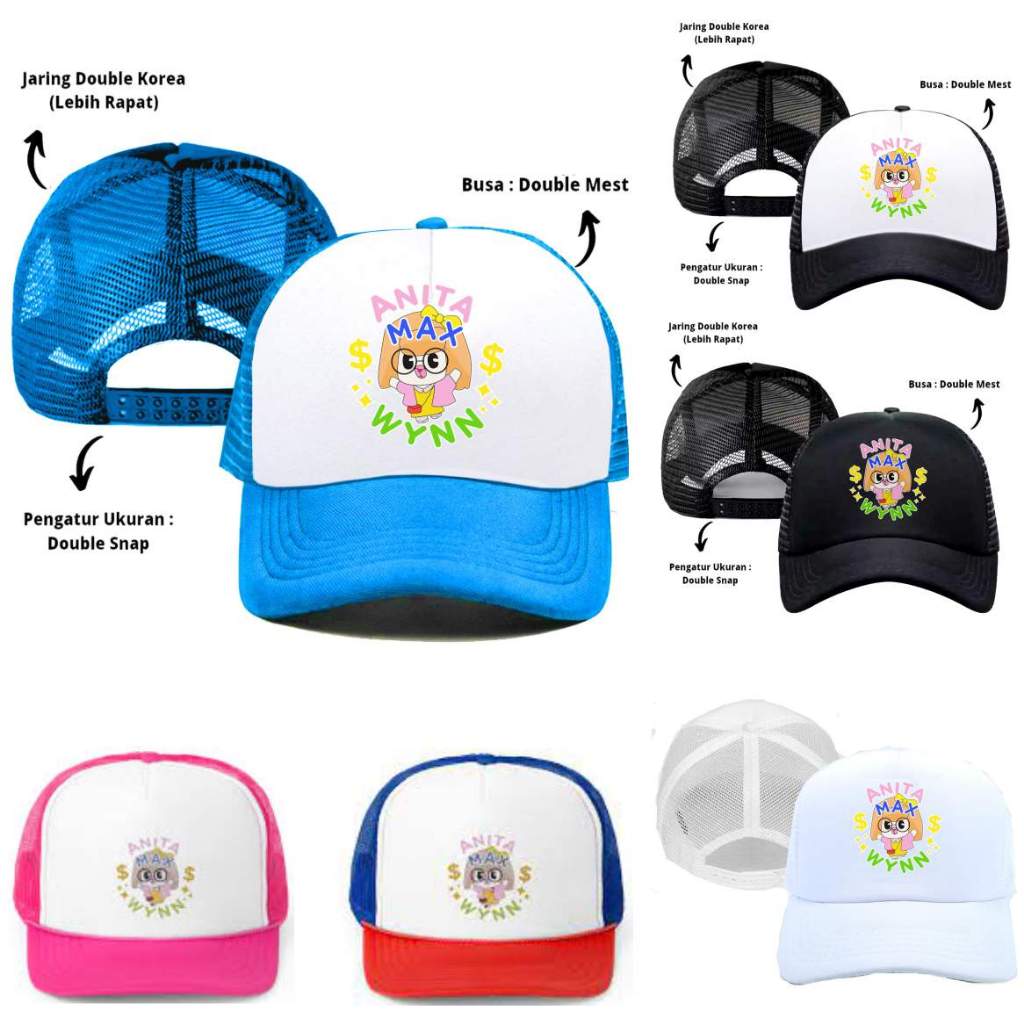 Topi Jaring Drake Anita Max Wynn I Need The Max Win  Alter Ego Meme Trucker Pria Wanita
