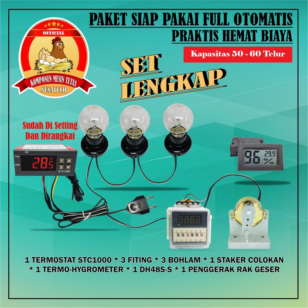 Paket Lengkap Peralatan Mesin Tetas Rak Geser Mesin Tetas Telur Full Otomatis