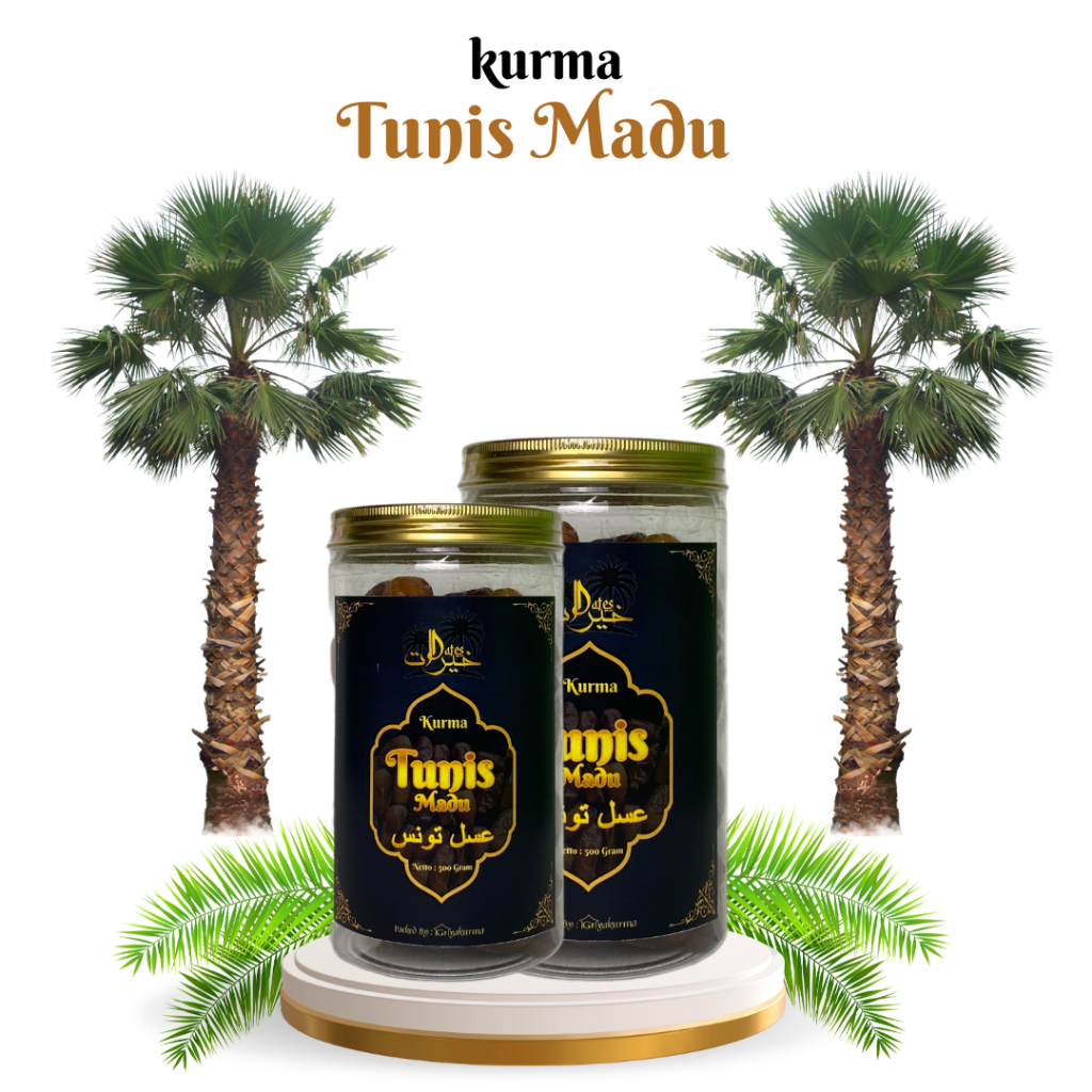 

Kurma Tunis Madu Deglet Noor 500gr Kemasan Toples Packed By Griya Kurma Tunisia Tanpa Tangkai