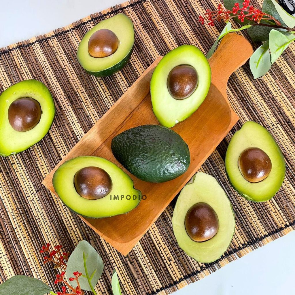 IMPODIO Avocado Artificial Dekorasi Properti Foto - Buah Alpukat Palsu