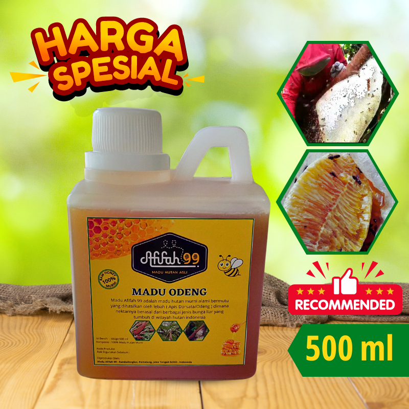 

Madu Asli - Madu Odeng 650gr (500 ml) Madu Afifah 99 - Madu Hutan Asli Murni