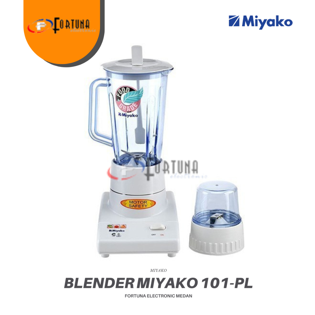 MIYAKO BLENDER PLASTIK 2 IN 1 BL101PL / BL 101 PL MEDAN
