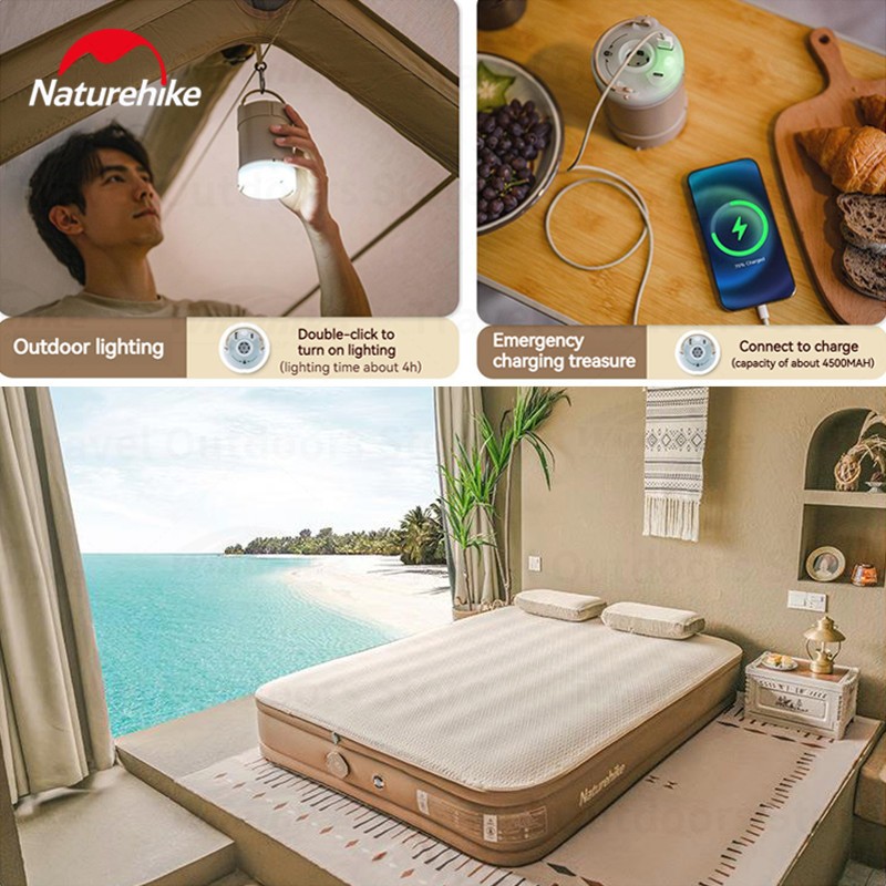 TOKO.PEJALAN KASUR ANGIN POMPA PORTABLE CAMPING OUTDOOR NATUREHIKE CNH22DZ026