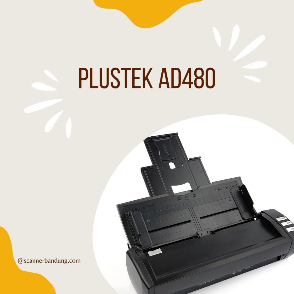 Scanner Plustek MobileOffice AD480 - AD 480 scanner portable 20 ppm