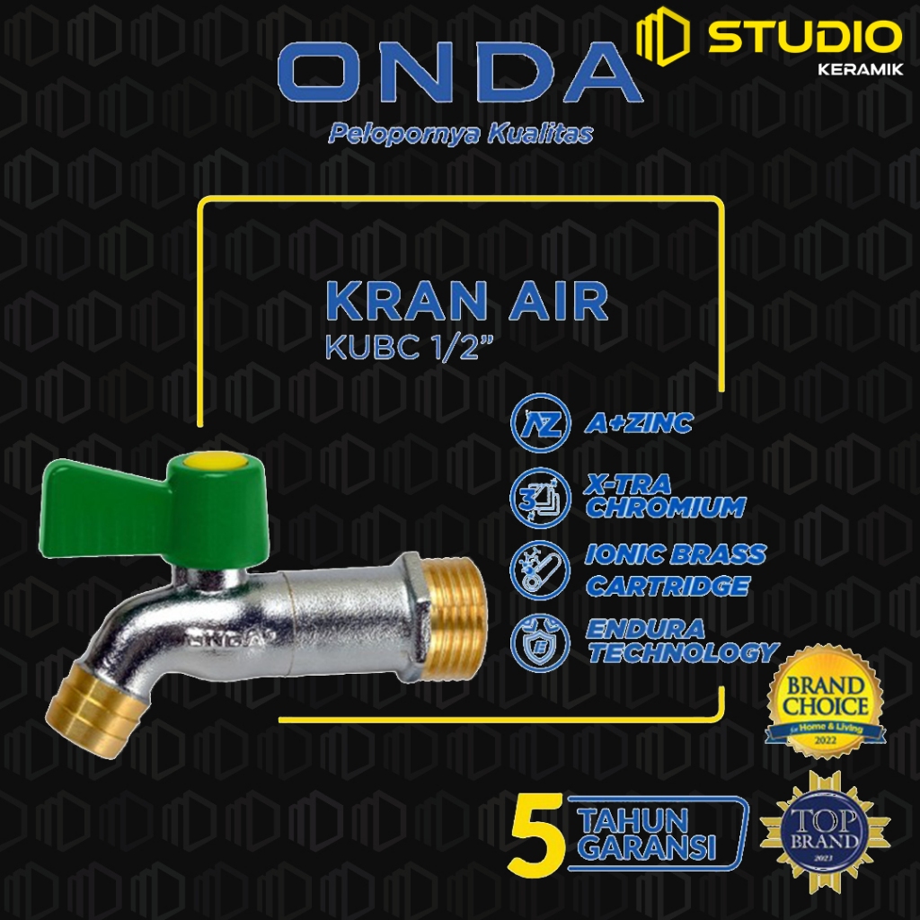 ONDA Kran Air Tembok / Taman KUBC 1/2”