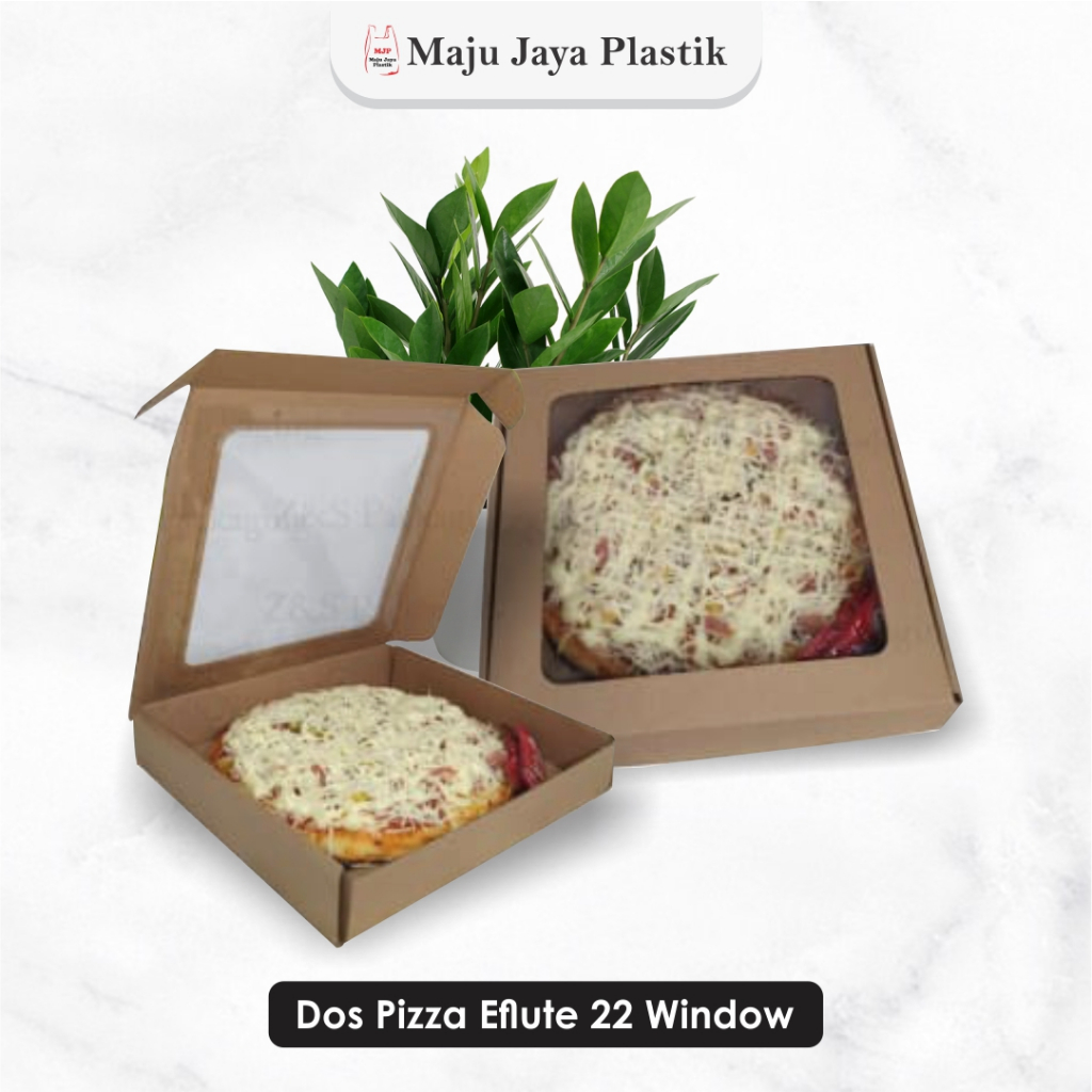 

Dus Kotak Box Pizza 22x22x4.5 EFLUTE WINDOW / Dus Box Kotak Hampers 22x22x5 Dus Coklat Corrugated