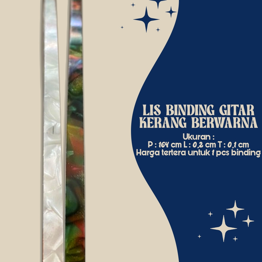 Binding Gitar Motif Kerang