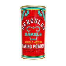 

HERCULES BAKING POWDER - HERCULES DOUBLE ACTING BAKING POWDER - HERCULES TEPUNG PENGEMBANG KUE 450 GR