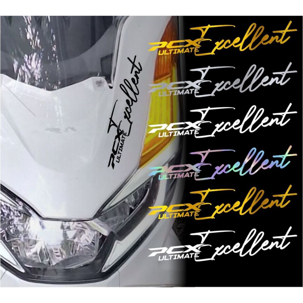 Stiker Sticker Keren PCX Excellent Cutting Variasi Motor PCX 160 Terbaru Bahan Hologram Keren