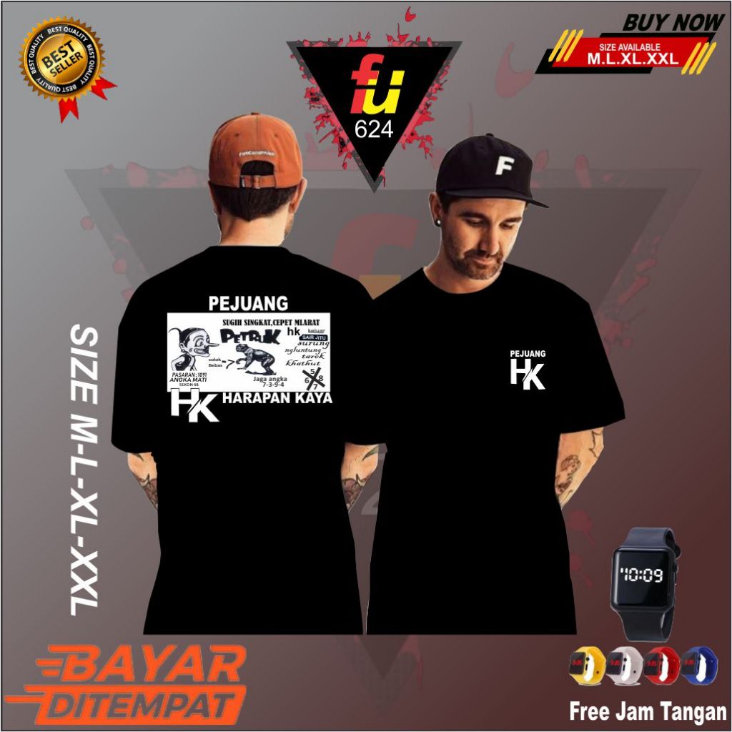 T-SHIRT KAOS TOGEL PEJUANG HK / DISTRO /KAOS PRIA / KAOS WANITA / COD BAYAR DI TEMPAT