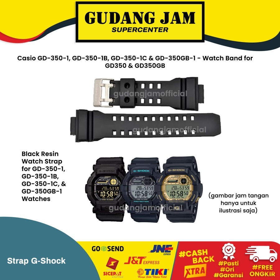 Tali Strap G-Shock GD-350 GD350 GD-350GB GD350GB GD 350 Casio Original