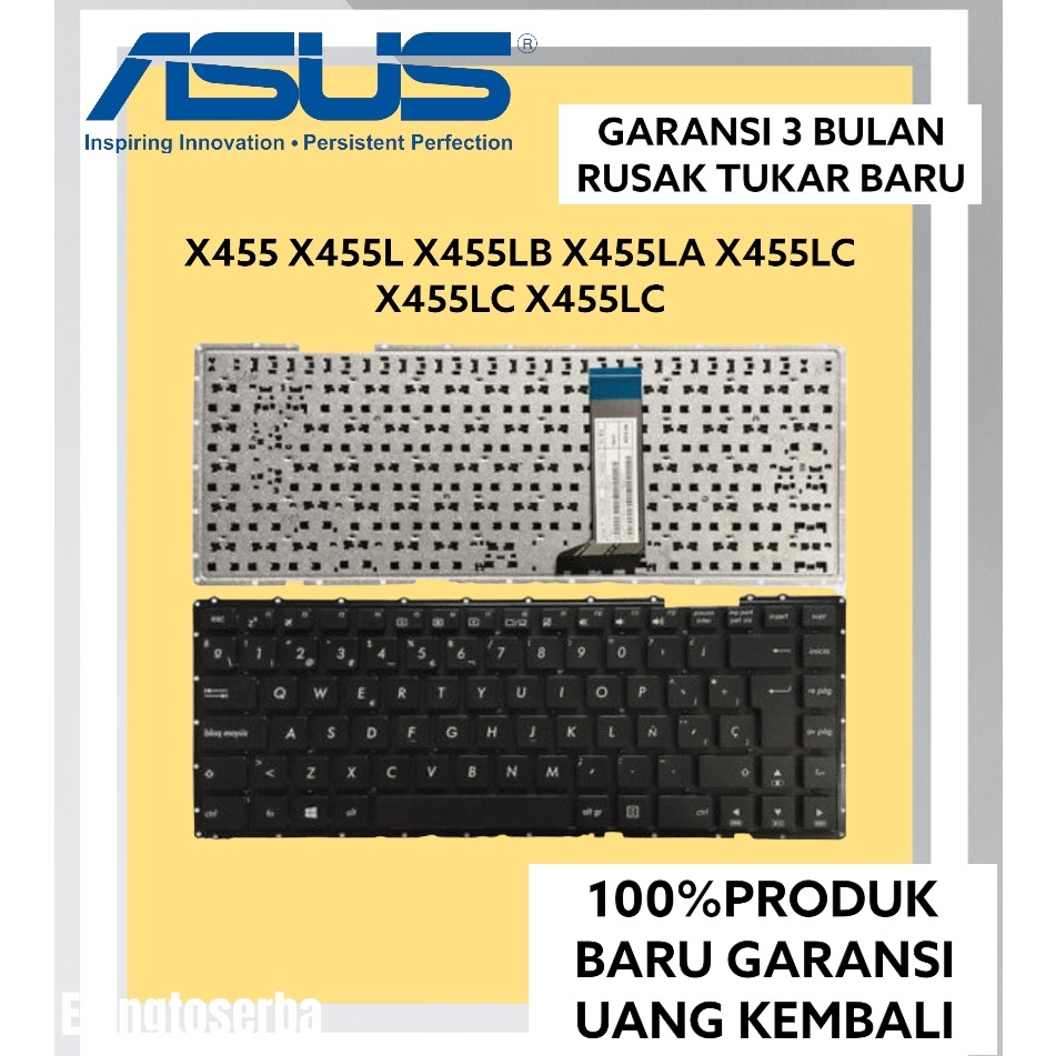 ORIGINAL Keyboard ASUS X455 X455L X455LA X455LB X455LC X455LD X455LF