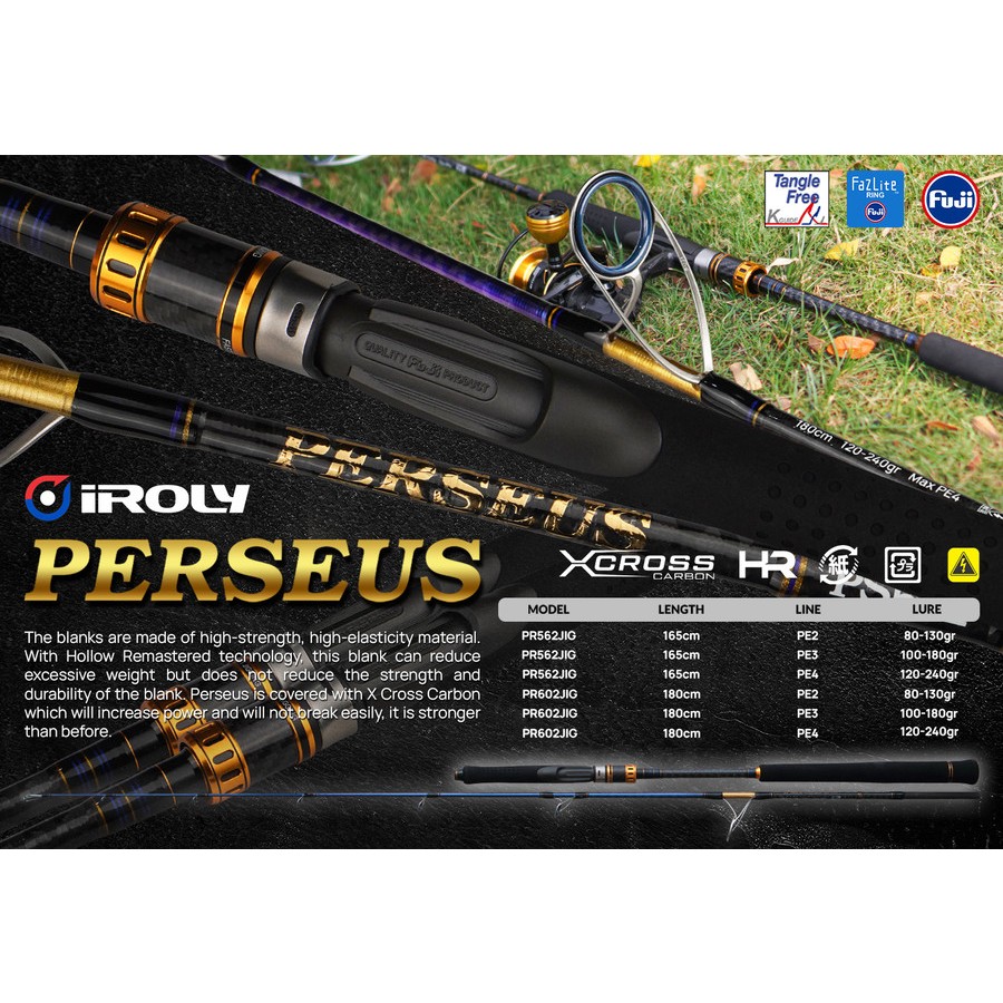 rod joran jigging iroly PERSEUS FAST JIGGING full fuji
