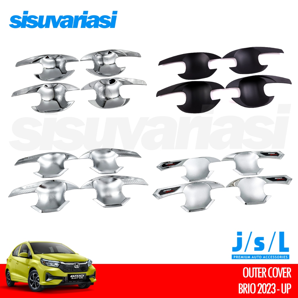 Honda Brio 2023 2024 2025 Aksesoris Garnish Cover Outer Mangkok Pintu
