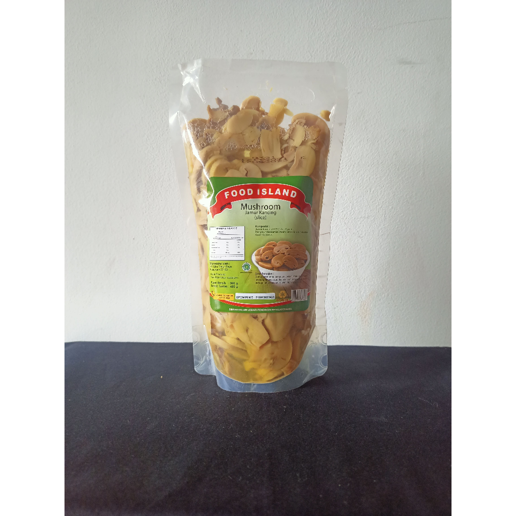 

JAMUR SLICED - JAMUR SLICED FOOD ISLAND POUCH 900 GR
