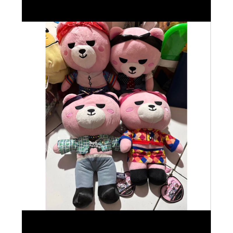 Boneka Krunk x Blackpink Original, Jennie Lisa Jisoo Blackpink Plush Korea