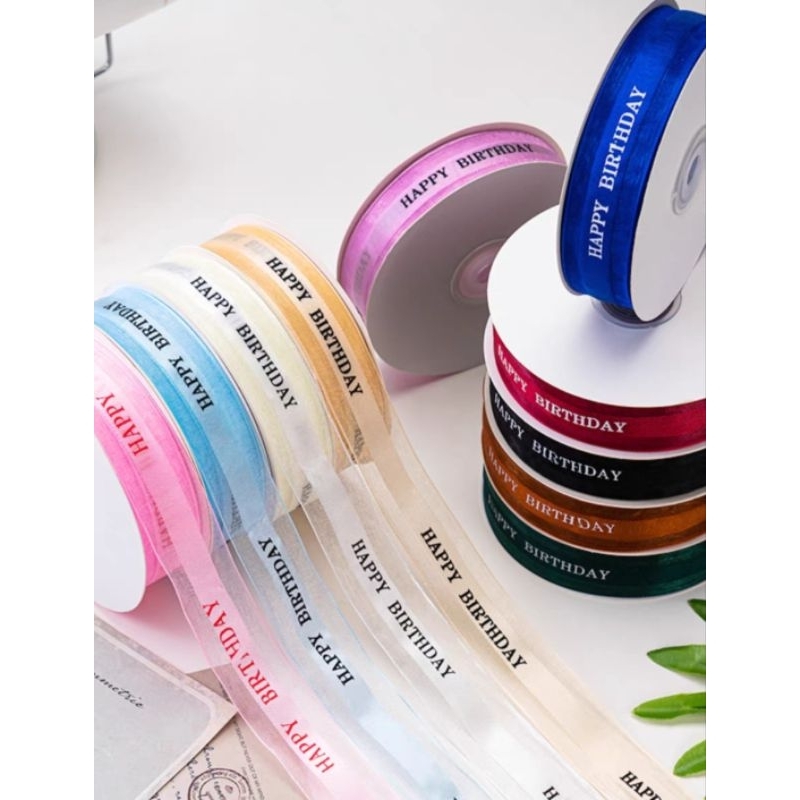 

( READY ) PITA HAPPY BIRTHDAY 2.5cm x 41meter 1roll