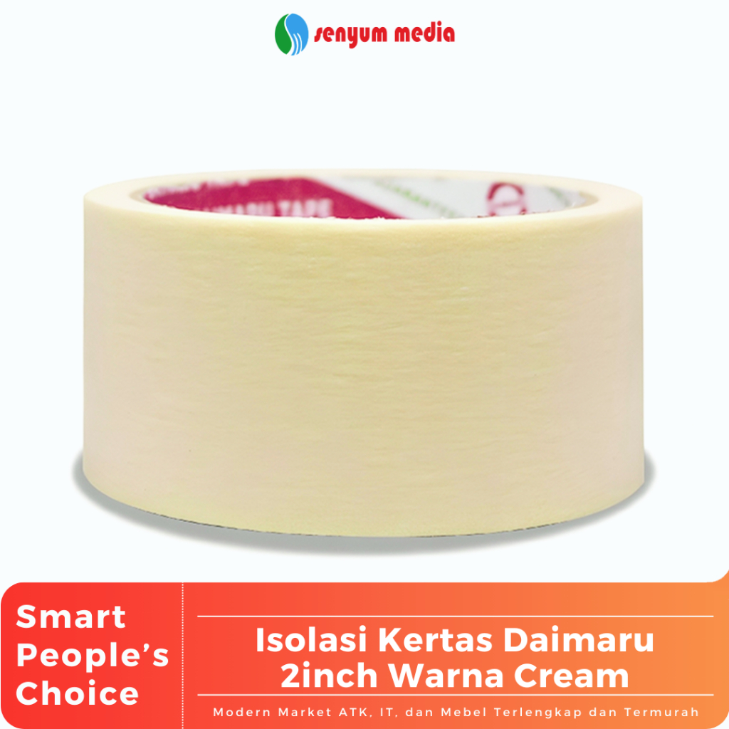 

Isolasi Kertas Daimaru 2inch Warna Cream (1 Pcs) (S:PCS)