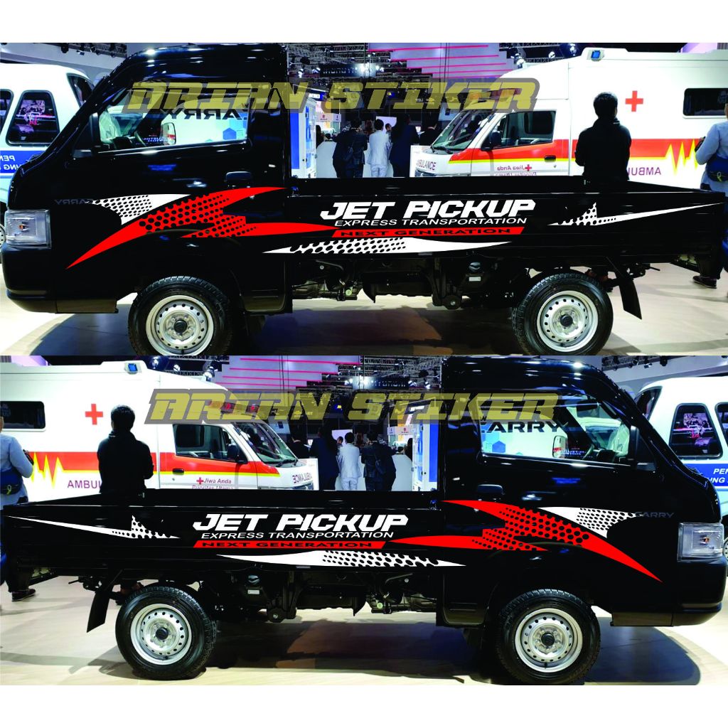 Stiker Mobil Pickup New Carry Stiker Striping List Jet Pickup Stiker Bodi Mobil Suzuki New Carry