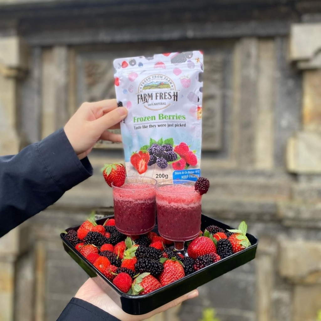 Frozen Fruit Mix Strawberry Mulberry Raspberry Fresh From Farm