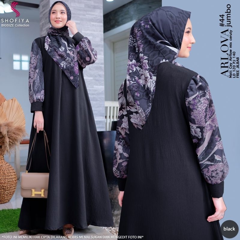 gamis jumbo set jilbab terbaru arlova set gamis dres maxy jumbo set hijab