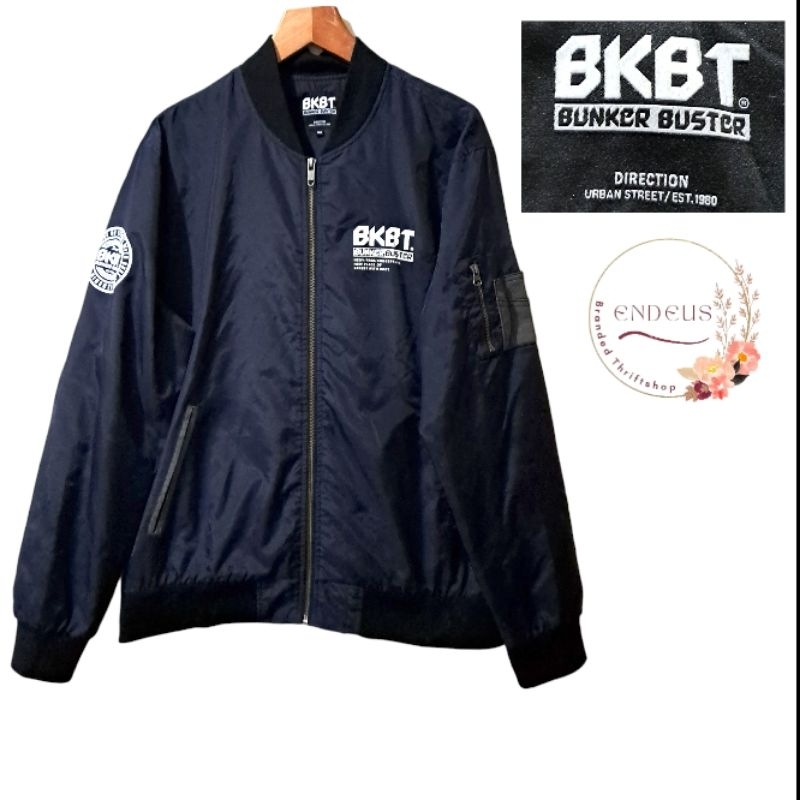 JAKET BOMBER BKBT (BUNKER BUSTER) SIZE XL WARNA NAVY