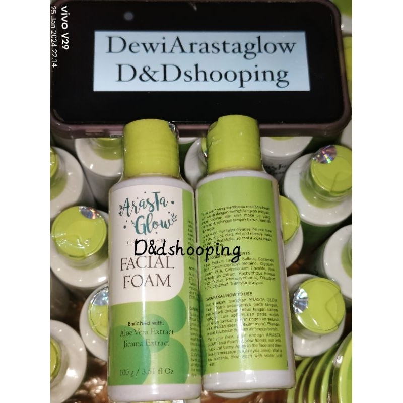 FACIAL FOAM arasta Glow 100% asli pabrik (Kemasanbaru2024) Harga lebih murah bisa japri (pengiriman 