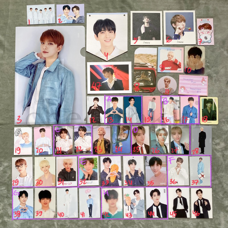 SEVENTEEN JOSHUA PHOTOCARD TRADING CARD JAPAN CARATLAND ALBUM AN ODE HENGGARAE SEMICOLON 17 CARAT HA