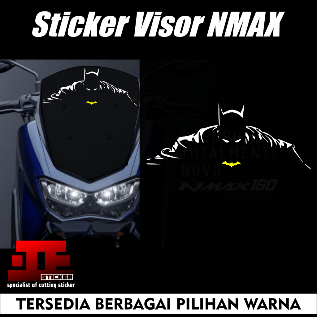 stiker visor NMAX sticker cutting batman